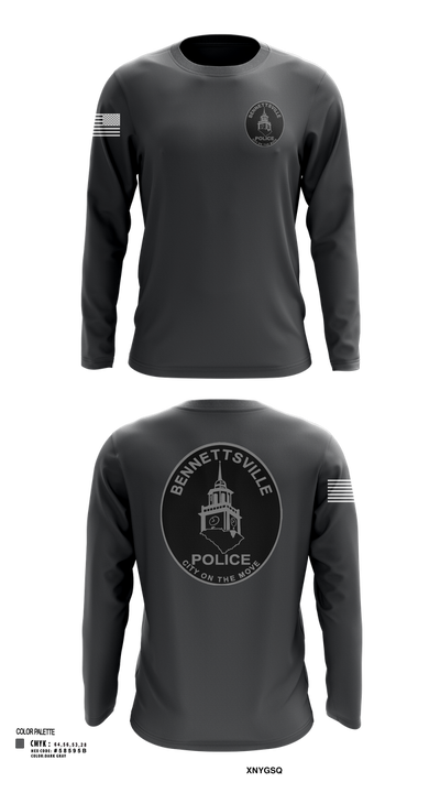 Bennettsville Police 90771724 Long Sleeve Performance Shirt 2