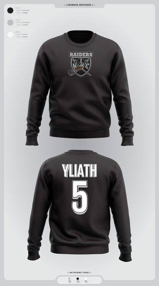 Crew Neck Sweatshirt, NE Raiders, , Teamtime, Team time, sublimation, custom sports apparel, team uniforms, spirit wear, spiritwear, sports uniforms, custom shirts, team store, custom team store, fundraiser sports, apparel fundraiser