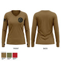 441st Ground Ambulance Women's Long Sleeve V-neck Shirt - 1