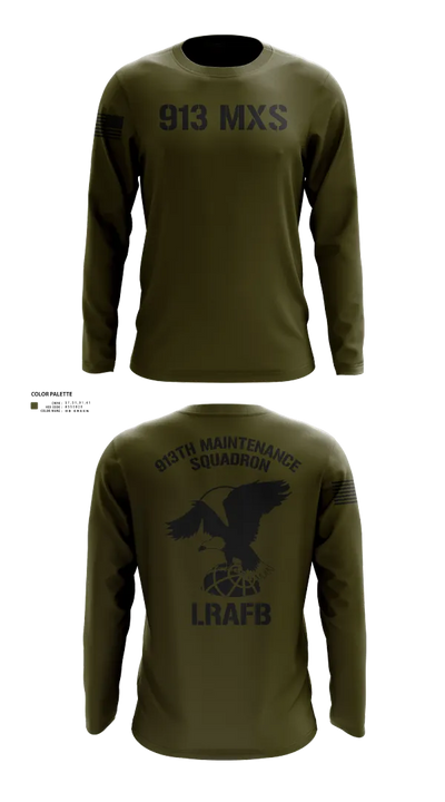 913th Maintenance Squadron 77885709 Long Sleeve Performance Shirt 22