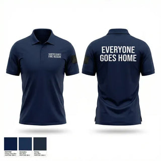 Short Sleeve Performance Polo, Sumter County Fire & Rescue, Fire Department, Teamtime, Team time, sublimation, custom sports apparel, team uniforms, spirit wear, spiritwear, sports uniforms, custom shirts, team store, custom team store, fundraiser sports, apparel fundraiser