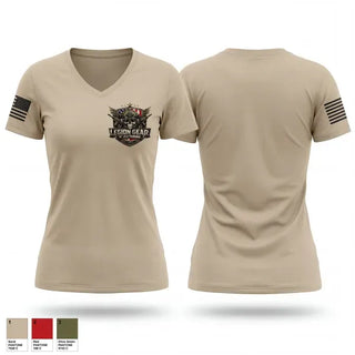 Womens Short Sleeve Vneck Shirt, Legion Gear of Statesboro, Army, Teamtime, Team time, sublimation, custom sports apparel, team uniforms, spirit wear, spiritwear, sports uniforms, custom shirts, team store, custom team store, fundraiser sports, apparel fundraiser