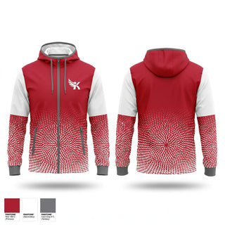 Windbreaker, Kaua’i Red Raiders, Cheer, Teamtime, Team time, sublimation, custom sports apparel, team uniforms, spirit wear, spiritwear, sports uniforms, custom shirts, team store, custom team store, fundraiser sports, apparel fundraiser
