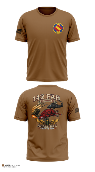Old School Cotton Feel Shirt, 142nd, Army, Teamtime, Team time, sublimation, custom sports apparel, team uniforms, spirit wear, spiritwear, sports uniforms, custom shirts, team store, custom team store, fundraiser sports, apparel fundraiser