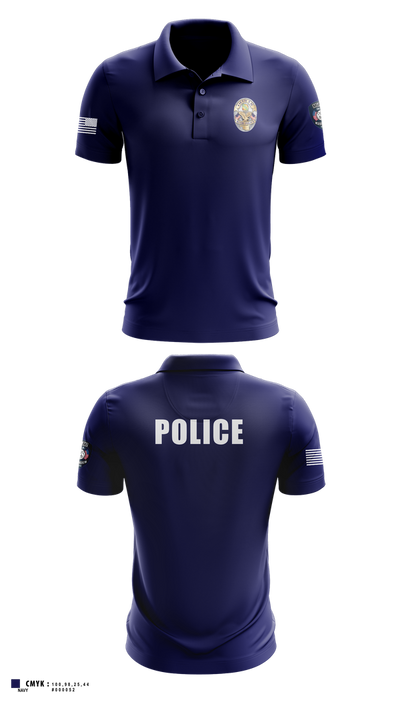 Miami Police Department 44557573 Short Sleeve Performance Polo - 8