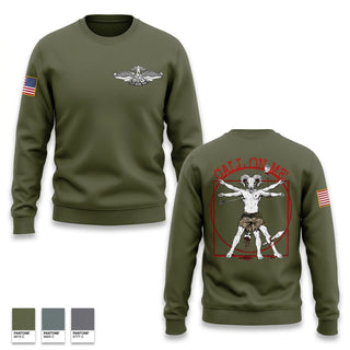 Crew Neck Sweatshirt, Call on Me, EMS/EMT, Teamtime, Team time, sublimation, custom sports apparel, team uniforms, spirit wear, spiritwear, sports uniforms, custom shirts, team store, custom team store, fundraiser sports, apparel fundraiser