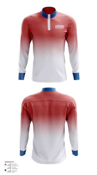 Quarter Zip Jacket, Louisiana Speed Racers, Track & Field, Teamtime, Team time, sublimation, custom sports apparel, team uniforms, spirit wear, spiritwear, sports uniforms, custom shirts, team store, custom team store, fundraiser sports, apparel fundraiser