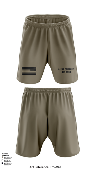 Athletic Shorts With Pockets, Alpha Company, 129 DSSB, , Teamtime, Team time, sublimation, custom sports apparel, team uniforms, spirit wear, spiritwear, sports uniforms, custom shirts, team store, custom team store, fundraiser sports, apparel fundraiser