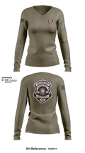 OUH Security 18997331 Women's Long Sleeve V-neck Shirt - 1