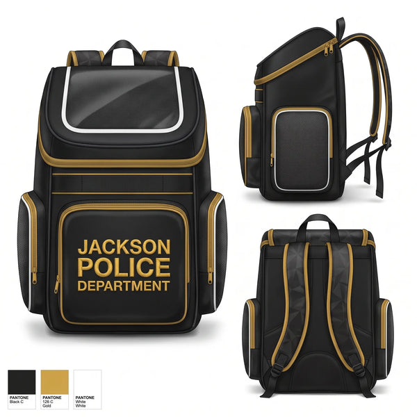 Gear Bag, Jackson Police Department, Police, Teamtime, Team time, sublimation, custom sports apparel, team uniforms, spirit wear, spiritwear, sports uniforms, custom shirts, team store, custom team store, fundraiser sports, apparel fundraiser