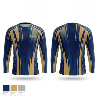 Long Sleeve Performance Shirt, Saints, Women's Lacrosse, Teamtime, Team time, sublimation, custom sports apparel, team uniforms, spirit wear, spiritwear, sports uniforms, custom shirts, team store, custom team store, fundraiser sports, apparel fundraiser