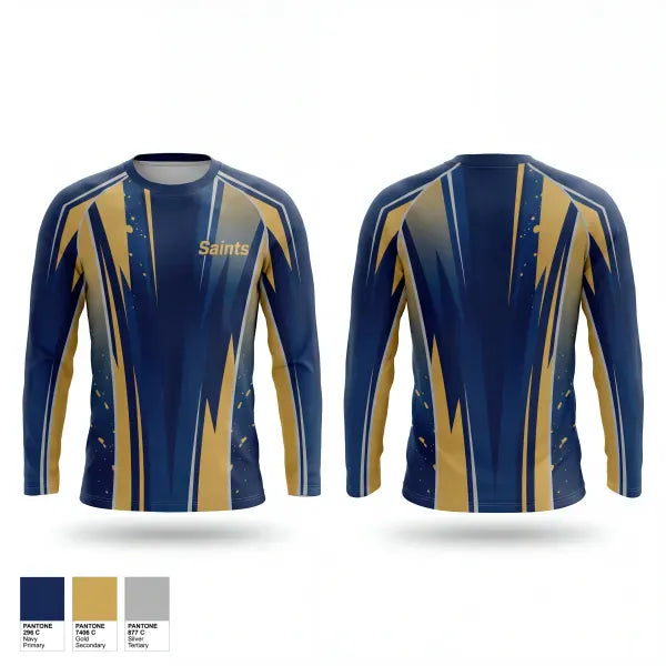 Long Sleeve Performance Shirt, Saints, Women's Lacrosse, Teamtime, Team time, sublimation, custom sports apparel, team uniforms, spirit wear, spiritwear, sports uniforms, custom shirts, team store, custom team store, fundraiser sports, apparel fundraiser