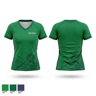Womens Short Sleeve Vneck Shirt, MONTGOMERY, Men's Basketball, Teamtime, Team time, sublimation, custom sports apparel, team uniforms, spirit wear, spiritwear, sports uniforms, custom shirts, team store, custom team store, fundraiser sports, apparel fundraiser