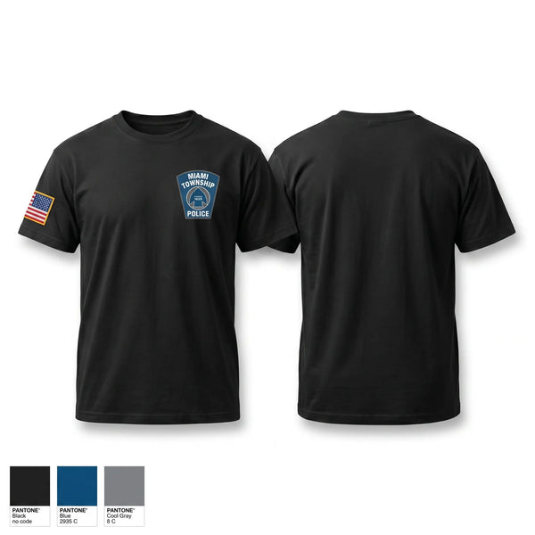 Old School Cotton Feel Shirt, Miami Township Police K9, Police, Teamtime, Team time, sublimation, custom sports apparel, team uniforms, spirit wear, spiritwear, sports uniforms, custom shirts, team store, custom team store, fundraiser sports, apparel fundraiser