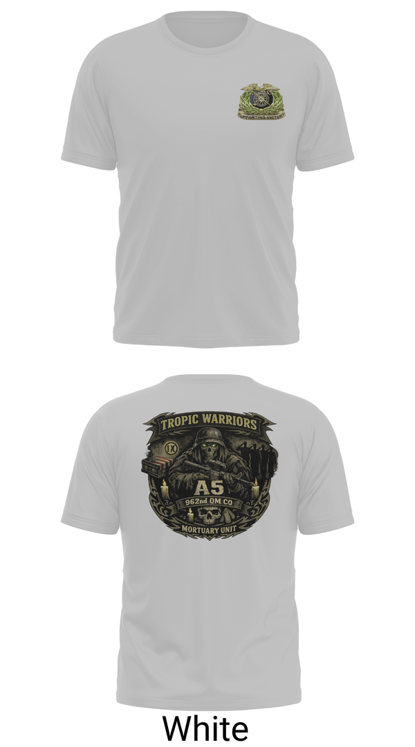 Old School Cotton Feel Shirt, 962nd QM CO A5, Army, Teamtime, Team time, sublimation, custom sports apparel, team uniforms, spirit wear, spiritwear, sports uniforms, custom shirts, team store, custom team store, fundraiser sports, apparel fundraiser