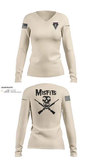 Womens Long Sleeve Vneck Shirt, 2/11 killer troop, Army, Teamtime, Team time, sublimation, custom sports apparel, team uniforms, spirit wear, spiritwear, sports uniforms, custom shirts, team store, custom team store, fundraiser sports, apparel fundraiser
