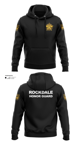 Hoodie, Rockdale County SO Honor Guard, Police, Teamtime, Team time, sublimation, custom sports apparel, team uniforms, spirit wear, spiritwear, sports uniforms, custom shirts, team store, custom team store, fundraiser sports, apparel fundraiser