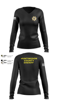 Huntingdon County Sheriff’s Office 63873166 Women's Long Sleeve V-neck Shirt - 100