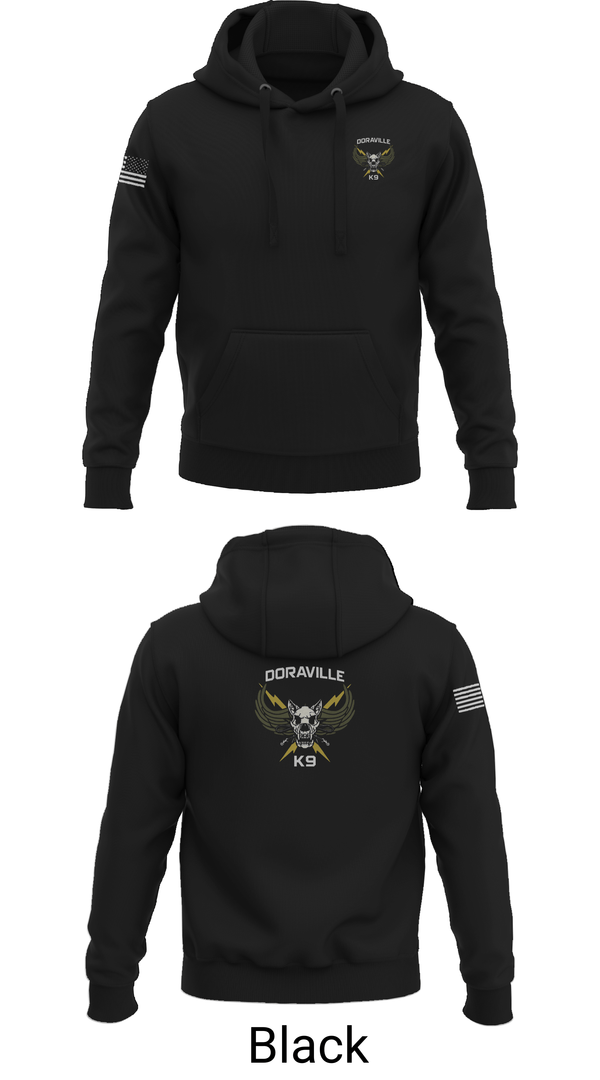 Hoodie, Doraville K9, Police, Teamtime, Team time, sublimation, custom sports apparel, team uniforms, spirit wear, spiritwear, sports uniforms, custom shirts, team store, custom team store, fundraiser sports, apparel fundraiser