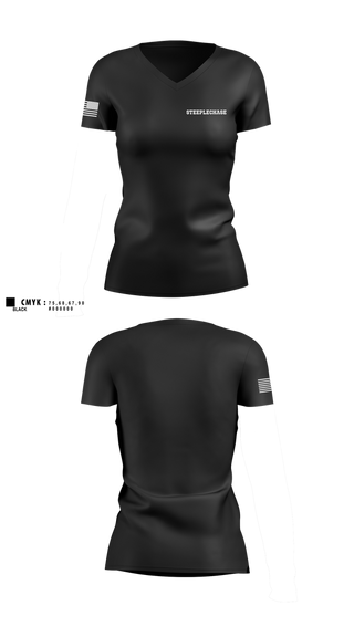 Womens Short Sleeve Vneck Shirt, Steeplechase, , Teamtime, Team time, sublimation, custom sports apparel, team uniforms, spirit wear, spiritwear, sports uniforms, custom shirts, team store, custom team store, fundraiser sports, apparel fundraiser