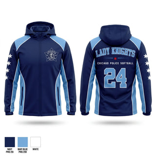 Windbreaker, Chicago Police Lady Knights, Softball, Teamtime, Team time, sublimation, custom sports apparel, team uniforms, spirit wear, spiritwear, sports uniforms, custom shirts, team store, custom team store, fundraiser sports, apparel fundraiser