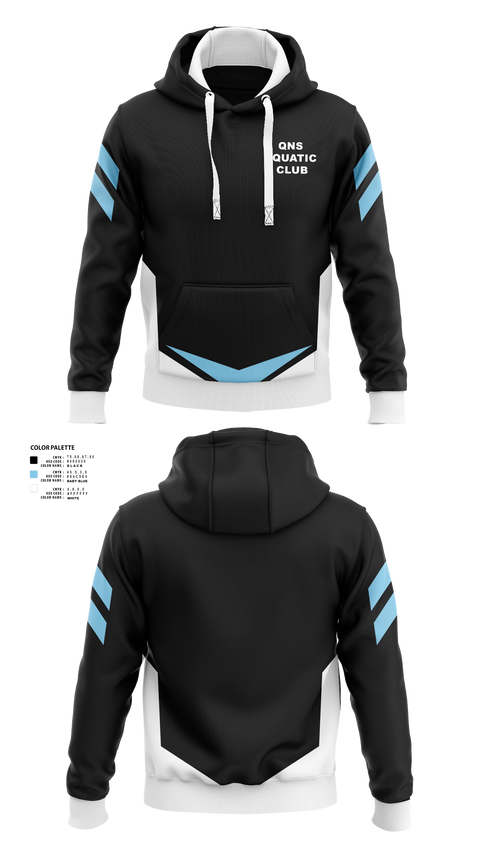 Hoodie, QNS Aquatic Club, Swimming, Teamtime, Team time, sublimation, custom sports apparel, team uniforms, spirit wear, spiritwear, sports uniforms, custom shirts, team store, custom team store, fundraiser sports, apparel fundraiser