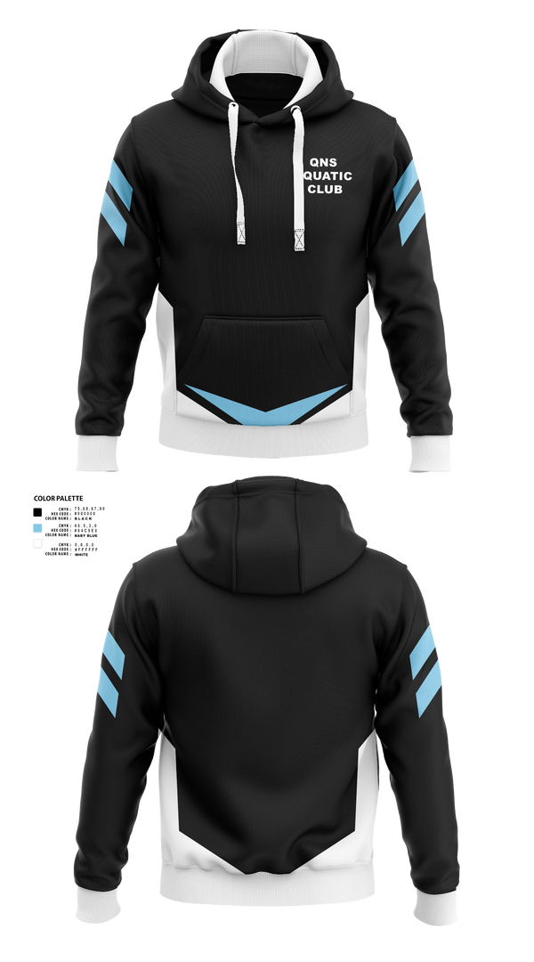 Hoodie, QNS Aquatic Club, Swimming, Teamtime, Team time, sublimation, custom sports apparel, team uniforms, spirit wear, spiritwear, sports uniforms, custom shirts, team store, custom team store, fundraiser sports, apparel fundraiser