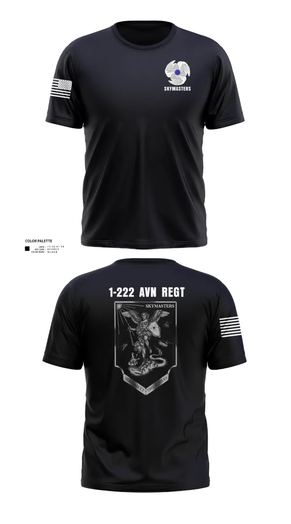 Short Sleeve Performance Shirt, 1-222 Aviaition Regiment, Army, Teamtime, Team time, sublimation, custom sports apparel, team uniforms, spirit wear, spiritwear, sports uniforms, custom shirts, team store, custom team store, fundraiser sports, apparel fundraiser