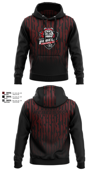 Hoodie, Rebels F. C., Men's Soccer, Teamtime, Team time, sublimation, custom sports apparel, team uniforms, spirit wear, spiritwear, sports uniforms, custom shirts, team store, custom team store, fundraiser sports, apparel fundraiser