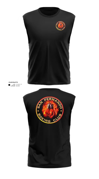 Sleeveless Performance Shirt, San Fernando Boxing Club, Spirit Store, Teamtime, Team time, sublimation, custom sports apparel, team uniforms, spirit wear, spiritwear, sports uniforms, custom shirts, team store, custom team store, fundraiser sports, apparel fundraiser
