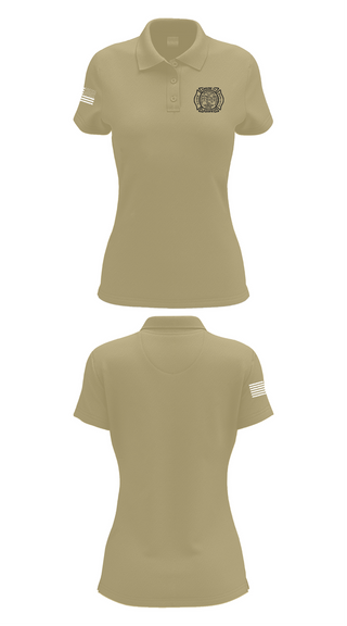 Womens Short Sleeve Performance Polo, Engine 51 Ladder 29 Medic 18 Battalion 2, , Teamtime, Team time, sublimation, custom sports apparel, team uniforms, spirit wear, spiritwear, sports uniforms, custom shirts, team store, custom team store, fundraiser sports, apparel fundraiser