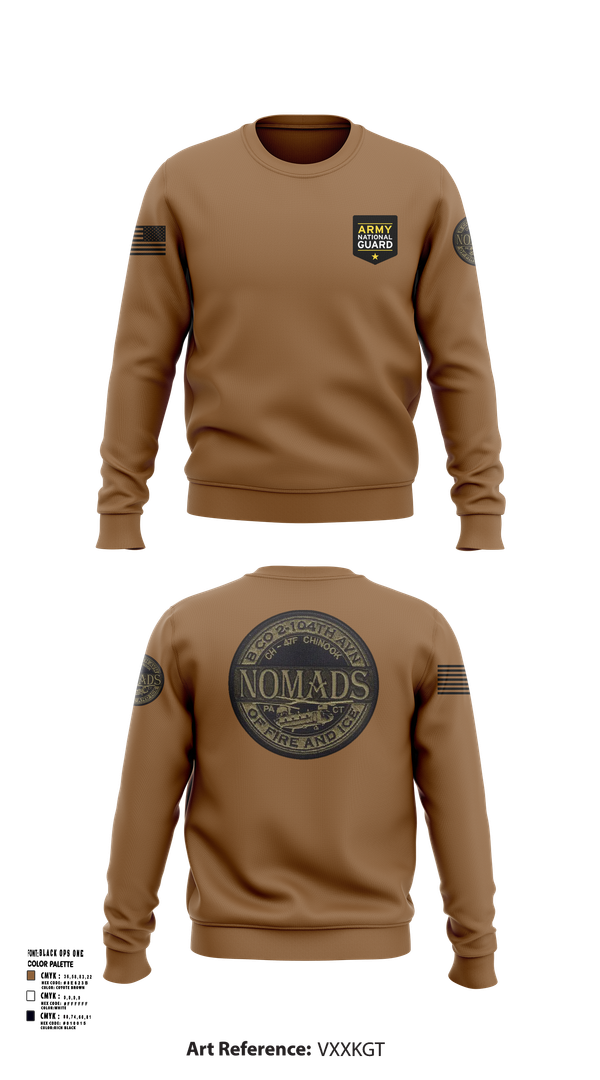 Crew Neck Sweatshirt, E CO 169 AVN, National Guard, Teamtime, Team time, sublimation, custom sports apparel, team uniforms, spirit wear, spiritwear, sports uniforms, custom shirts, team store, custom team store, fundraiser sports, apparel fundraiser