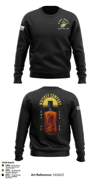 Crew Neck Sweatshirt, GWU NROTC, Marines, Teamtime, Team time, sublimation, custom sports apparel, team uniforms, spirit wear, spiritwear, sports uniforms, custom shirts, team store, custom team store, fundraiser sports, apparel fundraiser