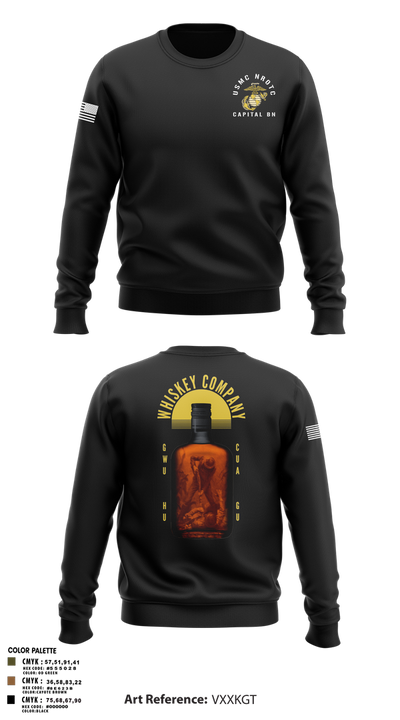 GWU NROTC 21201233 Crew Neck Sweatshirt - 3