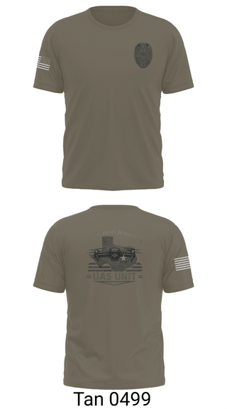 Short Sleeve Performance Shirt, Temple PD UAS, Police, Teamtime, Team time, sublimation, custom sports apparel, team uniforms, spirit wear, spiritwear, sports uniforms, custom shirts, team store, custom team store, fundraiser sports, apparel fundraiser