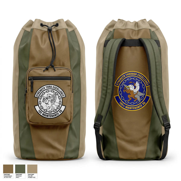Gear Bag, 105th maintenance squadron, Air Force, Teamtime, Team time, sublimation, custom sports apparel, team uniforms, spirit wear, spiritwear, sports uniforms, custom shirts, team store, custom team store, fundraiser sports, apparel fundraiser