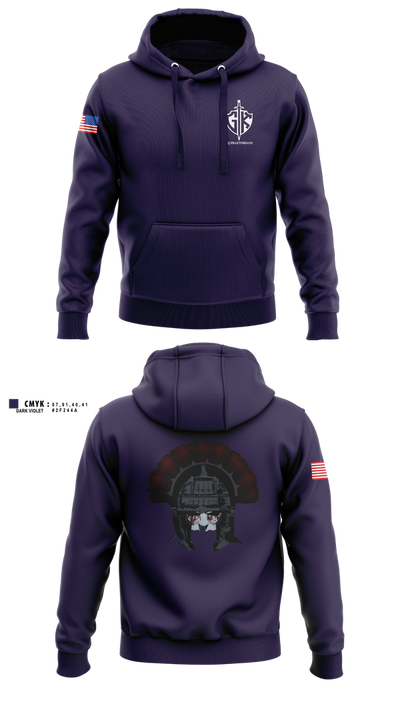 HQ PLT, A CO, USDB BN (CORR) 15623117 Hoodie - 2