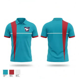 Short Sleeve Performance Polo, Tulare Mustangs, Swimming, Teamtime, Team time, sublimation, custom sports apparel, team uniforms, spirit wear, spiritwear, sports uniforms, custom shirts, team store, custom team store, fundraiser sports, apparel fundraiser