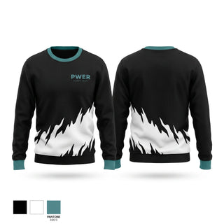 Crew Neck Sweatshirt, PWER Dance Team, Cheer, Teamtime, Team time, sublimation, custom sports apparel, team uniforms, spirit wear, spiritwear, sports uniforms, custom shirts, team store, custom team store, fundraiser sports, apparel fundraiser