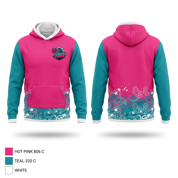 Hoodie, Coastal Chaos, Softball, Teamtime, Team time, sublimation, custom sports apparel, team uniforms, spirit wear, spiritwear, sports uniforms, custom shirts, team store, custom team store, fundraiser sports, apparel fundraiser