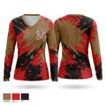 Tb Women's Long Sleeve V-neck Shirt - 1