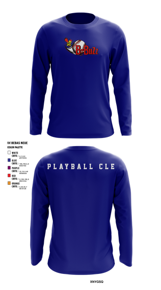 Long Sleeve Performance Shirt, B Buzz Baseball League, Baseball, Teamtime, Team time, sublimation, custom sports apparel, team uniforms, spirit wear, spiritwear, sports uniforms, custom shirts, team store, custom team store, fundraiser sports, apparel fundraiser