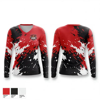 Womens Long Sleeve Vneck Shirt, Coatesville Elite, Men's Basketball, Teamtime, Team time, sublimation, custom sports apparel, team uniforms, spirit wear, spiritwear, sports uniforms, custom shirts, team store, custom team store, fundraiser sports, apparel fundraiser