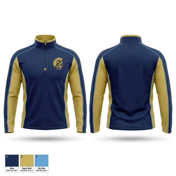 Quarter Zip Jacket, Brentwood Spartans, Softball, Teamtime, Team time, sublimation, custom sports apparel, team uniforms, spirit wear, spiritwear, sports uniforms, custom shirts, team store, custom team store, fundraiser sports, apparel fundraiser