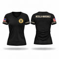 Mesilla marshals Women's Short Sleeve V-neck Shirt - 1