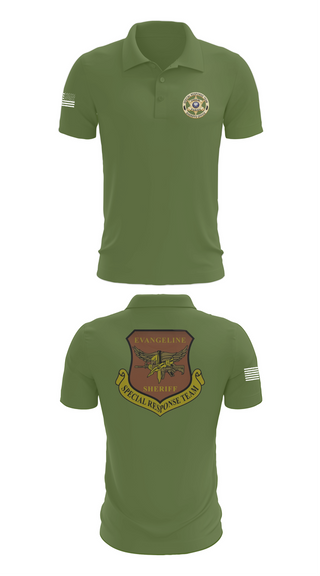 Short Sleeve Performance Polo, Evangeline Parish Sheriffs Office S.R.T, Police, Teamtime, Team time, sublimation, custom sports apparel, team uniforms, spirit wear, spiritwear, sports uniforms, custom shirts, team store, custom team store, fundraiser sports, apparel fundraiser