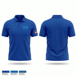 Short Sleeve Performance Polo, Foster EMS, EMS/EMT, Teamtime, Team time, sublimation, custom sports apparel, team uniforms, spirit wear, spiritwear, sports uniforms, custom shirts, team store, custom team store, fundraiser sports, apparel fundraiser