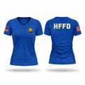 Honeoye Falls Fire Department Women's Short Sleeve V-neck Shirt - 1