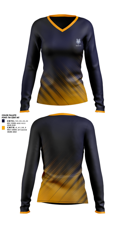 University of Southern Maine Women's Soccer 7165531 Women's Long Sleeve V-neck Shirt - 2