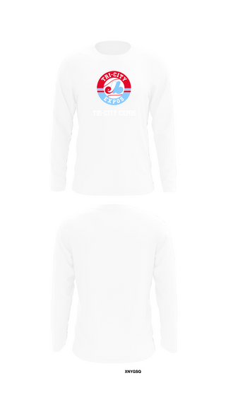 Long Sleeve Performance Shirt, Tri-City Expos, Baseball, Teamtime, Team time, sublimation, custom sports apparel, team uniforms, spirit wear, spiritwear, sports uniforms, custom shirts, team store, custom team store, fundraiser sports, apparel fundraiser